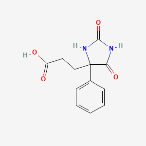 molecular formula C12H12N2O4 B3025607 3-(2,5-Dioxo-4-phenylimidazolidin-4-yl)propanoic acid CAS No. 30741-72-1