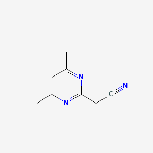 molecular formula C8H9N3 B3025612 2-(4,6-二甲基嘧啶-2-基)乙腈 CAS No. 32691-58-0