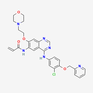 molecular formula C29H29ClN6O4 B3025669 Tuxobertinib CAS No. 2414572-47-5