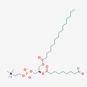 molecular formula C33H64NO9P B3025673 1-Palmitoyl-2-(9-oxo-nonanoyl)-sn-glycero-3-phosphocholine CAS No. 135726-46-4