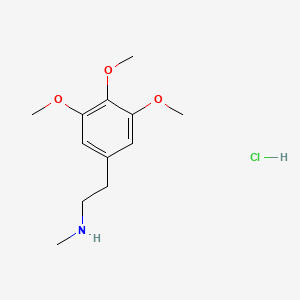 molecular formula C12H20ClNO3 B3025681 麦斯卡林，N-甲基 CAS No. 6308-81-2