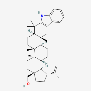 molecular formula C36H51NO B3025730 1'H-lupa-2,20(29)-dieno[3,2-b]indol-28-ol CAS No. 2365493-59-8