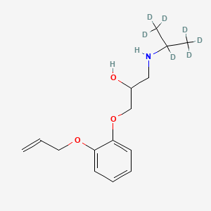 molecular formula C15H23NO3 B3025736 1-(2-(Allyloxy)phenoxy)-3-((propan-2-yl-d7)amino)propan-2-ol CAS No. 1189805-10-4