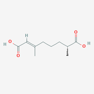 B3025743 2-Octenedioic acid, 3,7-dimethyl-, (2E,7R)- CAS No. 87172-91-6
