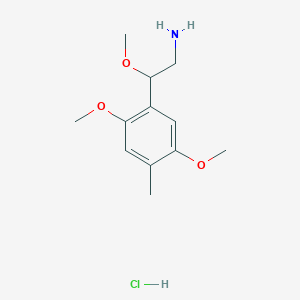 molecular formula C12H20ClNO3 B3025759 4-methyl-2,5,beta-trimethoxyphenethylamine Hydrochloride CAS No. 98537-38-3