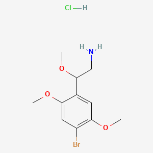 molecular formula C11H17BrClNO3 B3025770 4-Bromo-beta,2,5-trimethoxy-benzeneethanamine CAS No. 98537-39-4