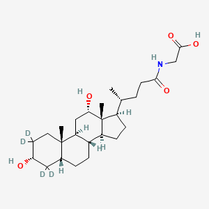 molecular formula C26H43NO5 B3025771 糖基脱氧胆酸-2,2,4,4-d4 CAS No. 1069132-37-1