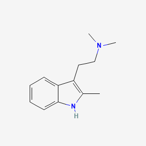 molecular formula C13H18N2 B3025777 N,N-dimethyl-2-(2-methyl-1H-indol-3-yl)ethanamine CAS No. 1080-95-1