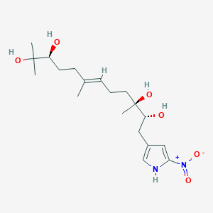 (2R,3S,6E,10S)-3,7,11-trimethyl-1-(5-nitro-1H-pyrrol-3-yl)-6-dodecene-2,3,10,11-tetrol