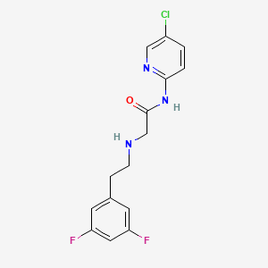 N-(5-chloro-2-pyridinyl)-2-[[2-(3,5-difluorophenyl)ethyl]amino]-acetamide