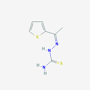 molecular formula C7H9N3S2 B3025791 [(Z)-1-噻吩-2-乙叉基亚氨基]硫脲 CAS No. 433212-75-0