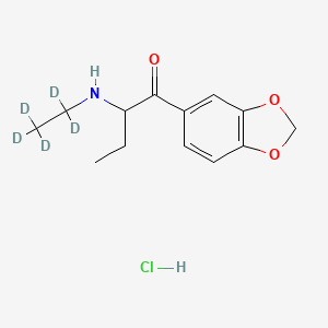 1-(Benzo[d][1,3]dioxol-5-yl)-2-((ethyl-d5)amino)butan-1-one, monohydrochloride