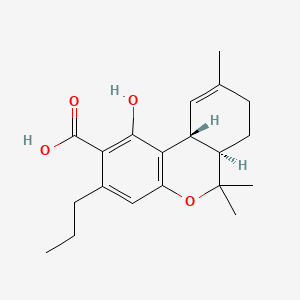 molecular formula C20H26O4 B3025811 (6aR,10aR)-1-hydroxy-6,6,9-trimethyl-3-propyl-6a,7,8,10a-tetrahydrobenzo[c]chromene-2-carboxylic acid CAS No. 39986-26-0