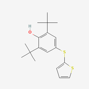 molecular formula C18H24OS2 B3025820 2,6-双(1,1-二甲基乙基)-4-(2-噻吩基硫基)-苯酚 CAS No. 2584411-86-7