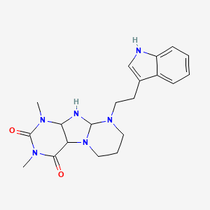6,7,8,9-tetrahydro-9-[2-(1H-indol-3-yl)ethyl]-1,3-dimethyl-pyrimido[2,1-f]purine-2,4(1H,3H)-dione