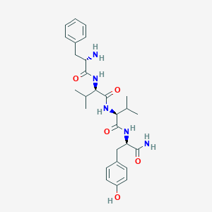 molecular formula C28H39N5O5 B3025831 L-phenylalanyl-D-valyl-L-valyl-D-tyrosinamide CAS No. 2393866-07-2