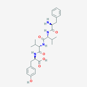 molecular formula C28H38N4O6 B3025834 L-Phenylalanyl-D-valyl-L-valyl-D-tyrosine CAS No. 2393866-06-1