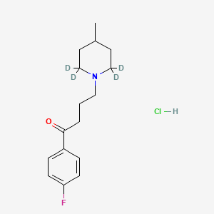 molecular formula C16H23ClFNO B3025846 1-(4-Fluorophenyl)-4-(4-methylpiperidin-1-yl-2,2,6,6-d4)butan-1-one, monohydrochloride CAS No. 1219798-80-7