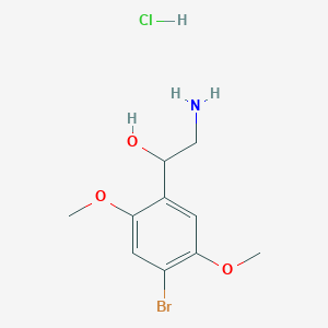 2-Amino-1-(4-bromo-2,5-dimethoxyphenyl)ethanol;hydrochloride