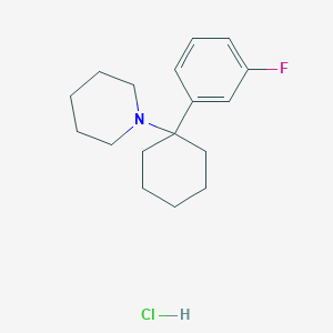 molecular formula C17H25ClFN B3025856 1-[1-(3-Fluorophenyl)cyclohexyl]piperidine hydrochloride CAS No. 1049718-37-7