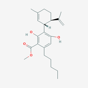molecular formula C23H32O4 B3025857 2,4-Dihydroxy-3-[(1R,6R)-3-methyl-6-(1-methylethenyl)-2-cyclohexenyl]-6-pentylbenzoic acid methyl ester CAS No. 55658-71-4