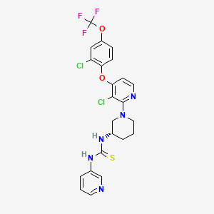 N-[(3S)-1-[3-chloro-4-[2-chloro-4-(trifluoromethoxy)phenoxy]-2-pyridinyl]-3-piperidinyl]-N'-3-pyridinyl-thiourea
