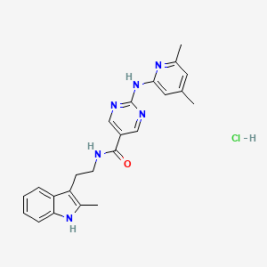 molecular formula C23H25ClN6O B3025883 TG11-77 hydrochloride CAS No. 2550393-38-7