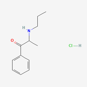 molecular formula C12H18ClNO B3025884 1-Phenyl-2-(propylamino)-1-propanone, monohydrochloride CAS No. 879667-46-6