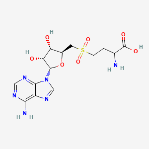 molecular formula C14H20N6O7S B3025885 Adenosine, 5'-[(3-amino-3-carboxypropyl)sulfonyl]-5'-deoxy-, (S)- CAS No. 53199-56-7