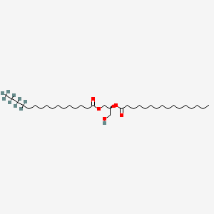 molecular formula C35H68O5 B3025886 十六烷酸-13,13,14,14,15,15,16,16,16-d9，(2S)-3-羟基-2-[(1-氧代十六烷基)氧基]丙基酯 CAS No. 1872379-48-0