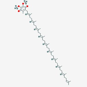molecular formula C59H90O4 B3025888 2-[(2E,6E,10E,14E,18E,22E,26E,30E,34E)-3,7,11,15,19,23,27,31,35,39-Decamethyltetraconta-2,6,10,14,18,22,26,30,34,38-decaenyl]-3-methyl-5,6-bis(trideuteriomethoxy)cyclohexa-2,5-diene-1,4-dione CAS No. 110971-02-3