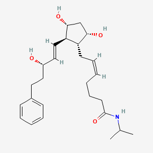 molecular formula C26H39NO4 B3025889 (Z)-7-[(1R,2R,3R,5S)-3,5-dihydroxy-2-[(E,3S)-3-hydroxy-5-phenylpent-1-enyl]cyclopentyl]-N-propan-2-ylhept-5-enamide CAS No. 155205-99-5