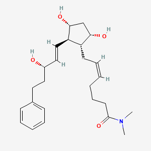 molecular formula C25H37NO4 B3025891 (Z)-7-[(1R,2R,3R,5S)-3,5-二羟基-2-[(E,3S)-3-羟基-5-苯基戊-1-烯基]环戊基]-N,N-二甲基庚-5-烯酰胺 CAS No. 155205-90-6
