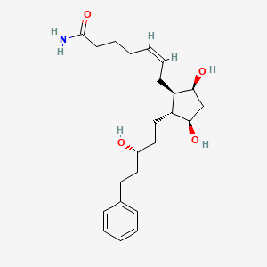 (5Z)-7-[(1R,2R,3R,5S)-3,5-dihydroxy-2-[(3R)-3-hydroxy-5-phenylpentyl]cyclopentyl]-5-heptenamide