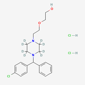 2-[2-[4-[(4-Chlorophenyl)phenylmethyl]-1-piperazinyl-d8]ethoxy]-ethanol, dihydrochloride
