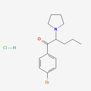 molecular formula C15H21BrClNO B3025895 2-(Pyrrolidin-1-yl)-1-(4-bromophenyl)pentan-1-one hydrochloride CAS No. 850352-17-9