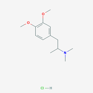 3,4-dimethoxy-N,N,alpha-trimethyl-benzeneethanamine, monohydrochloride