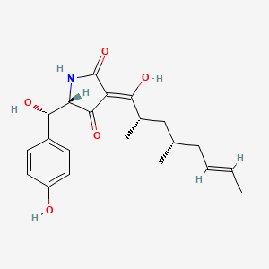 (3Z,5S)-3-[(2S,4S,6E)-1-hydroxy-2,4-dimethyl-6-octen-1-ylidene]-5-[(S)-hydroxy(4-hydroxyphenyl)methyl]-2,4-pyrrolidinedione