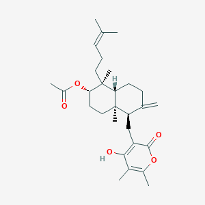 molecular formula C29H42O5 B3025931 Sesquicillin A CAS No. 51103-58-3