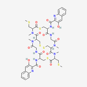 molecular formula C48H56N10O12S6 B3025945 Thiocoraline CAS No. 173046-02-1