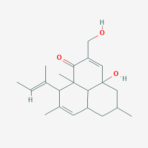 9-[(E)-but-2-en-2-yl]-3a-hydroxy-2-(hydroxymethyl)-5,8,9a-trimethyl-4,5,6,6a,9,9b-hexahydrophenalen-1-one