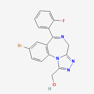 8-bromo-6-(2-fluorophenyl)-4H-[1,2,4]triazolo[4,3-a][1,4]benzodiazepine-1-methanol