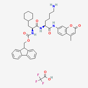 3-cyclohexyl-N-[(9H-fluoren-9-ylmethoxy)carbonyl]-L-alanyl-N-(4-methyl-2-oxo-2H-1-benzopyran-7-yl)-L-lysinamide, trifluoroacetate salt