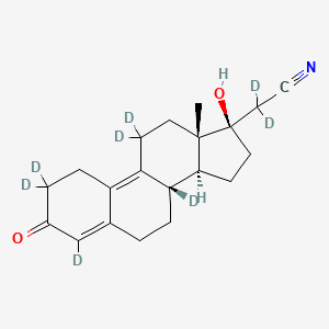 molecular formula C20H25NO2 B3025960 17α-羟基-3-氧代-19-去甲孕-4,9-二烯-21-腈-2,2,4,8,11,11,20,20-d8 CAS No. 2376035-92-4