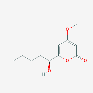 molecular formula C11H16O4 B3025964 6-[(S)-1-Hydroxypentyl]-4-methoxy-2H-pyran-2-one CAS No. 330582-38-2