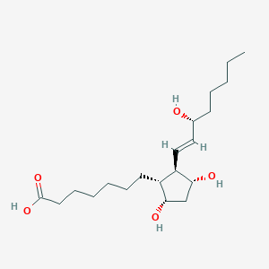 molecular formula C20H36O5 B3025968 9alpha,11alpha,15R-trihydroxy-prost-13E-en-1-oic acid CAS No. 21562-54-9