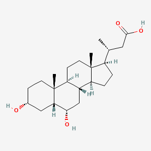 molecular formula C23H38O4 B3025994 Norhyodeoxycholic acid CAS No. 77518-23-1