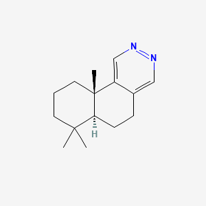 molecular formula C15H22N2 B3026000 (6aS,10aS)-5,6,6a,7,8,9,10,10a-octahydro-7,7,10a-trimethyl-benzo[f]phthalazine CAS No. 1810726-08-9