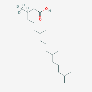 molecular formula C20H40O2 B3026012 7,11,15-Trimethyl-3-(trideuteriomethyl)hexadecanoic acid CAS No. 1383920-40-8