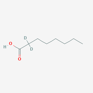 molecular formula C8H16O2 B3026019 2,2-Dideuteriooctanoic acid CAS No. 64118-36-1